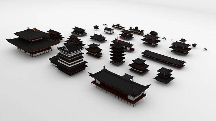 C4D模型-幕府时代日本宝塔寺庙等东方哲学建筑场景3D模型 Kitbash3D-Edo Japan C4D模型-幕府时代日本宝塔寺庙等东方哲学建筑场景3D模型 Kitbash3D-Edo Japan