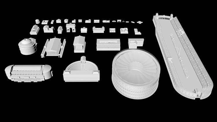 C4D模型-罗马帝国著名建筑3D模型Kitbash3D-Roman Empire C4D模型-罗马帝国著名建筑3D模型Kitbash3D-Roman Empire