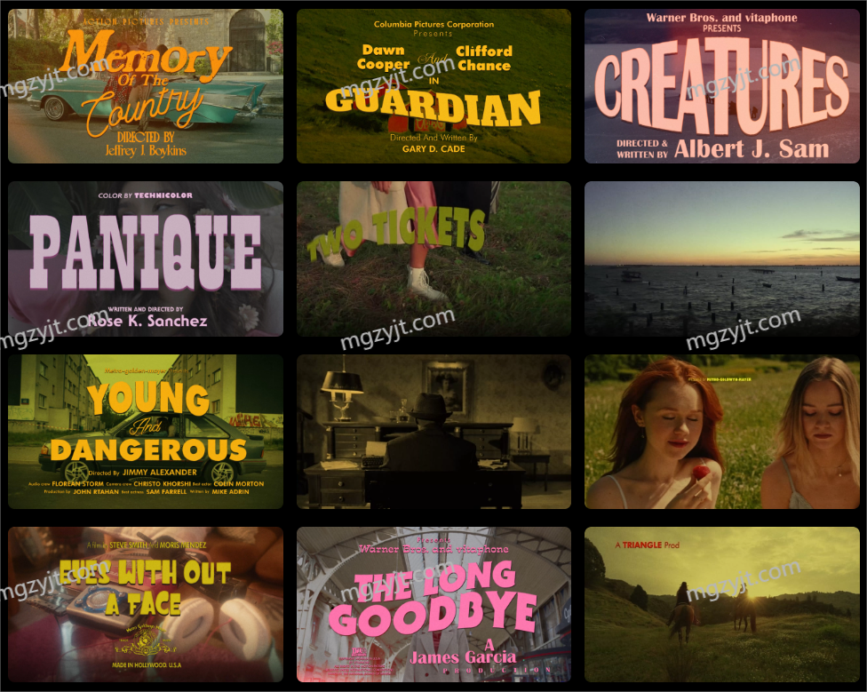 30部怀旧之情老式影片动画标题字幕PS+PR+AE模板集合 PixFlow - Animated Vintage Movie Titles 30部怀旧之情老式影片动画标题字幕PS+PR+AE模板集合 PixFlow - Animated Vintage Movie Titles