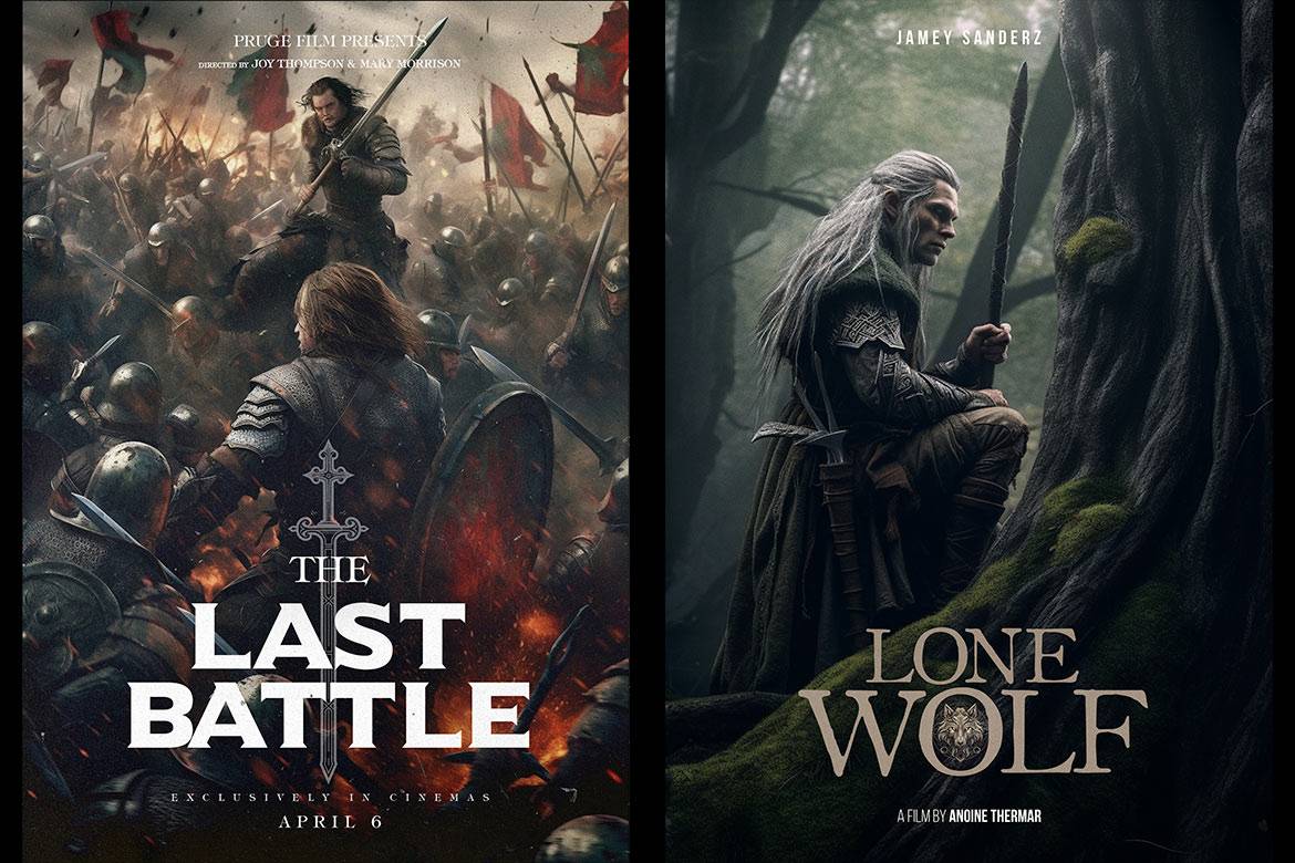 pixflow 14张电影演员和工作人员制作预告片片名片头奇幻海报PSD Cinematic Fantasy Posters pixflow 14张电影演员和工作人员制作预告片片名片头奇幻海报PSD Cinematic Fantasy Posters