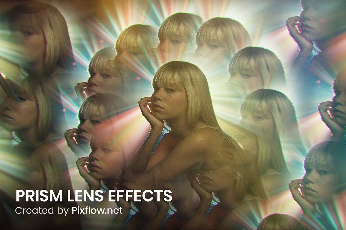 PS样机-6个时尚梦幻万花筒棱镜效果 Pixflow – Prism Lens Effects PS样机-6个时尚梦幻万花筒棱镜效果 Pixflow – Prism Lens Effects