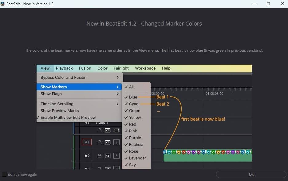 达芬奇插件-音乐节奏鼓点自动节拍打点标记BeatEdit v1.2.001 达芬奇插件-音乐节奏鼓点自动节拍打点标记BeatEdit v1.2.001