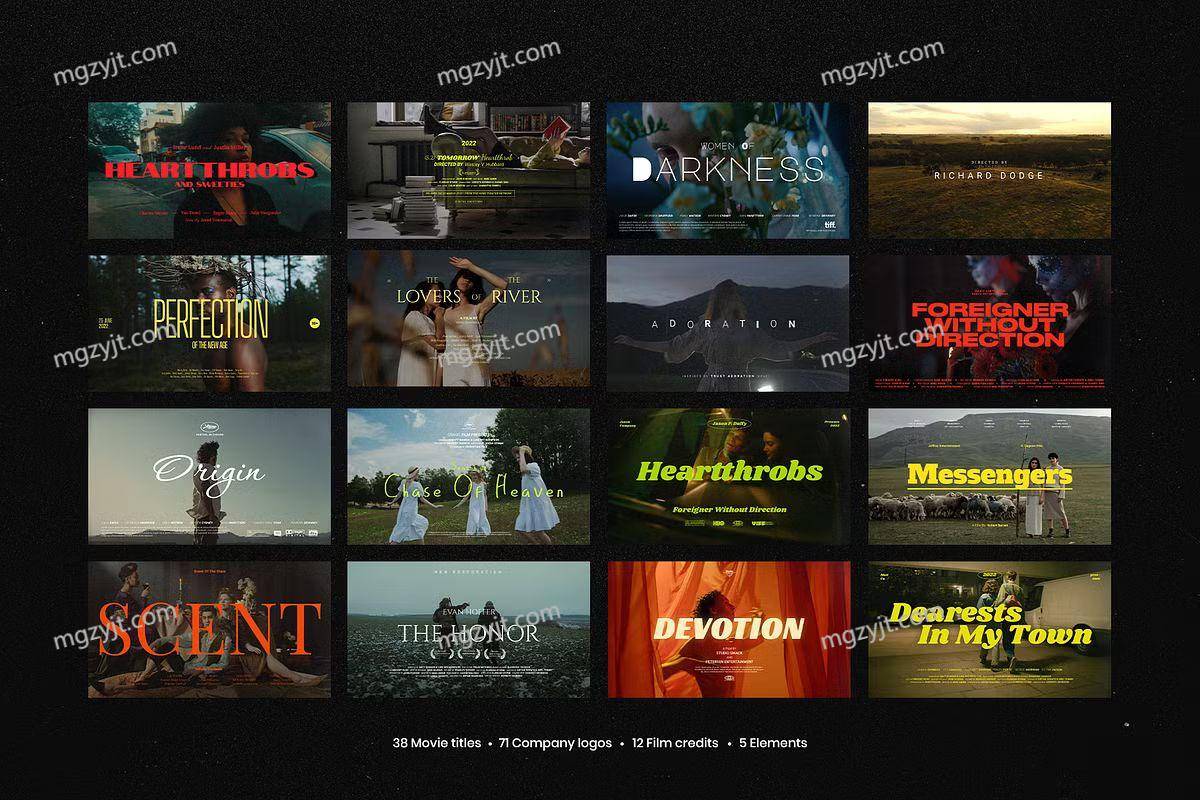 PS样机-52个专业级电影标题 Vol.2 Pixflow – Movie Titles Vol.2 PS样机-52个专业级电影标题 Vol.2 Pixflow – Movie Titles Vol.2
