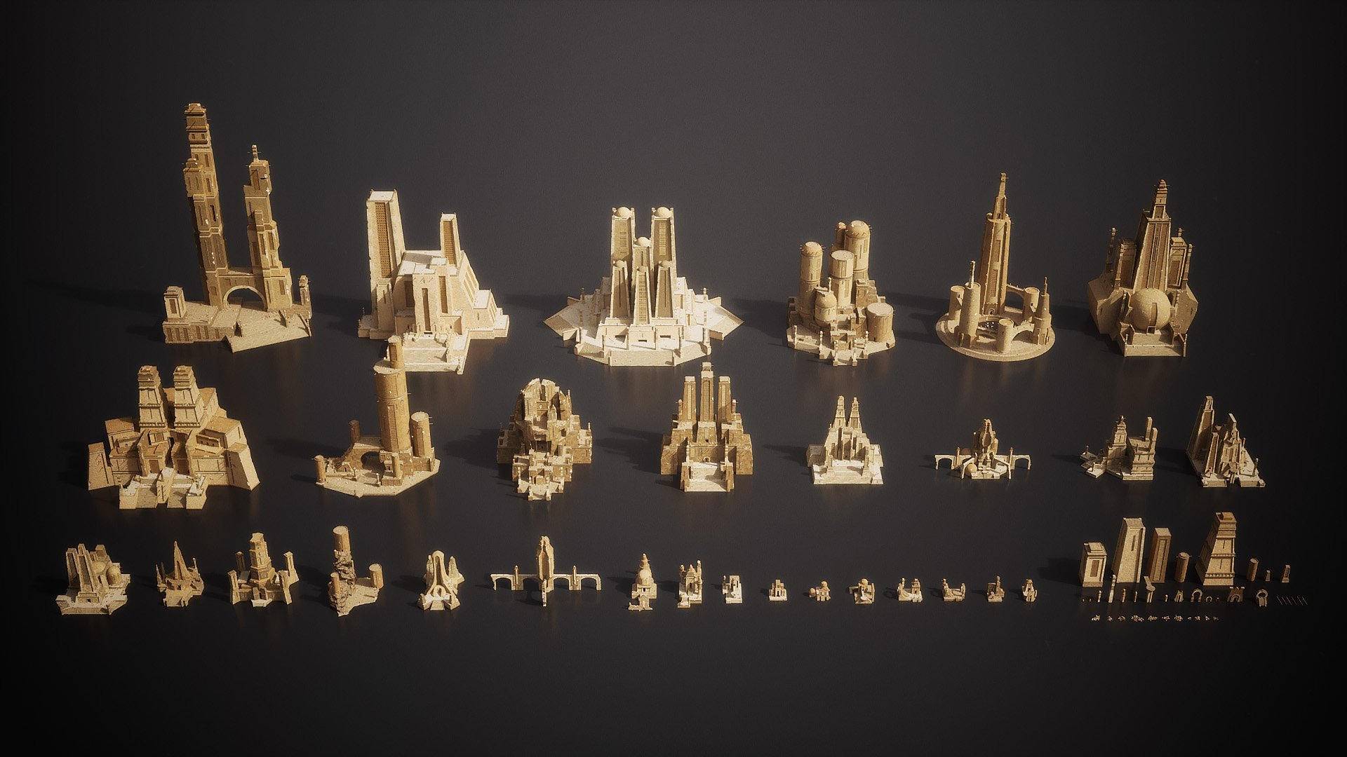 C4D模型-古代神殿建筑3D模型 Kitbash3d – Anncient Temples C4D模型-古代神殿建筑3D模型 Kitbash3d – Anncient Temples