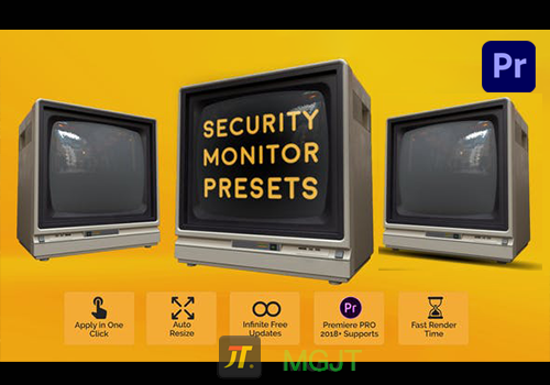 PR预设-15种模拟安全监控摄像视角效果Security Monitor Presets-MGJT资源