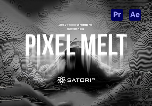 PR/AE插件-图像像素拉伸位移失真扫描扭曲特效Pixel Melt v1.0.1 [win][mac]-MGJT资源