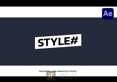 AE模版-创意简约最小字幕标题 Minimal Titles 2.0 | After Effects-MGJT资源