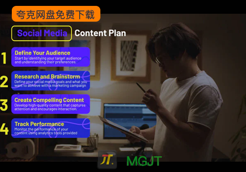 FCPX模版-10组媒体社交新闻图形文字列表标题效果-MGJT资源