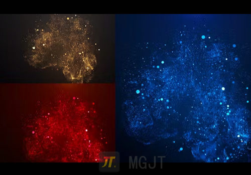 AE模版-动态视觉优雅的粒子标志展示2Elegant Particle Logo 2-MGJT资源