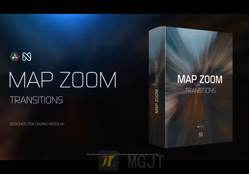 达芬奇模板-116个映射变焦转场Map Zoom Transitions-MGJT资源