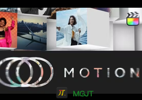 FCPX模版-马赛克立方体Logo徽标Mosaic Cubics Logo-MGJT资源