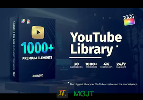 1000个转场字幕标题LUT套装YouTube Pack-MGJT资源