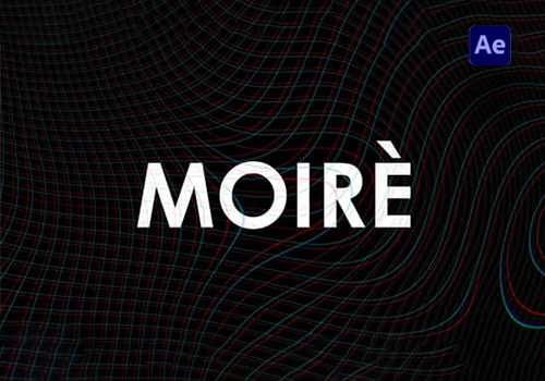 AE脚本-视频视觉特效摩尔纹 Moiré V1.5-MGJT资源
