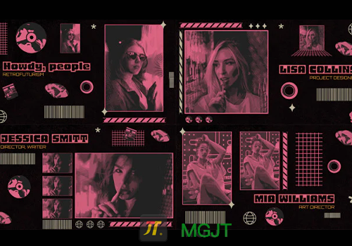 PR/AE模版-80年代VHS复古未来主题幻灯片集-MGJT资源