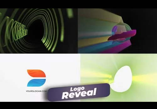 PR模版-五彩边框动态LOGO徽标展示-MGJT资源