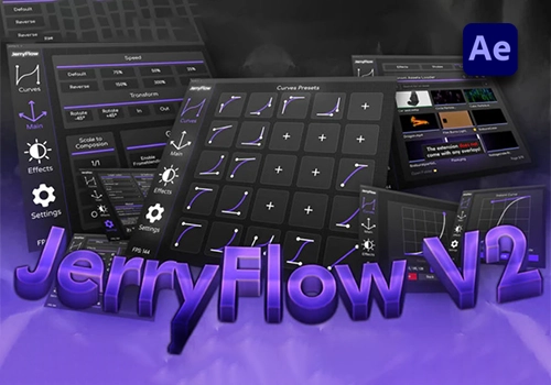 Ae脚本-关键帧曲线调整震动效果JryMedia – JerryFlow V2-MGJT资源