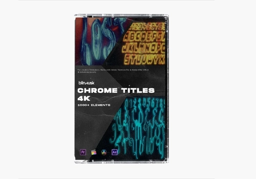 Blindusk   4组26个英文字母CHROME 标题-MGJT资源