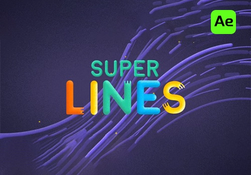 AE脚本-超级流动线条生成MG动画 Super Lines v1.5.0-MGJT资源