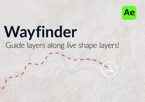 Ae脚本-图层路径跟踪动画 Wayfinder v1.2.8-MGJT资源