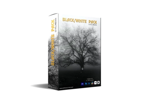 KRstocks 50个黑与白LUT调色套装 Black & White Pack-MGJT资源