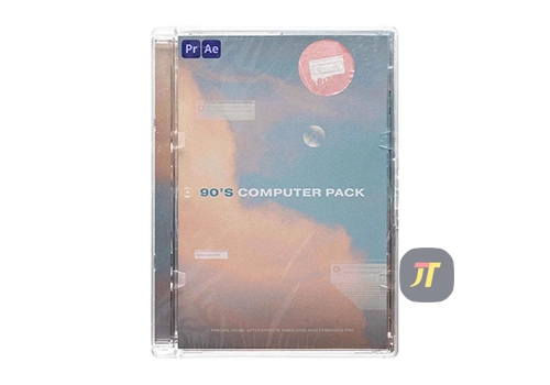 Video Milkshake 19个90年代计算机错误屏幕到复古程序图标模板90'S Computer Editing Pack-MGJT资源