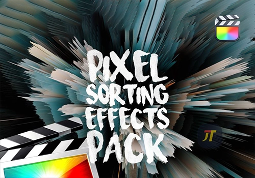 FCPX插件-14个像素化排序故障效果Pixel Sorting Effects-MGJT资源