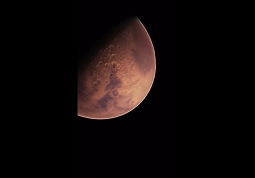 火星上令人惊叹的日出 手机垂直版-MGJT资源