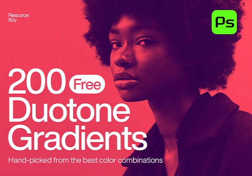 PS渐变-200种双色调渐变风格（个人可商用）200 Duotone Photoshop Gradients-MGJT资源