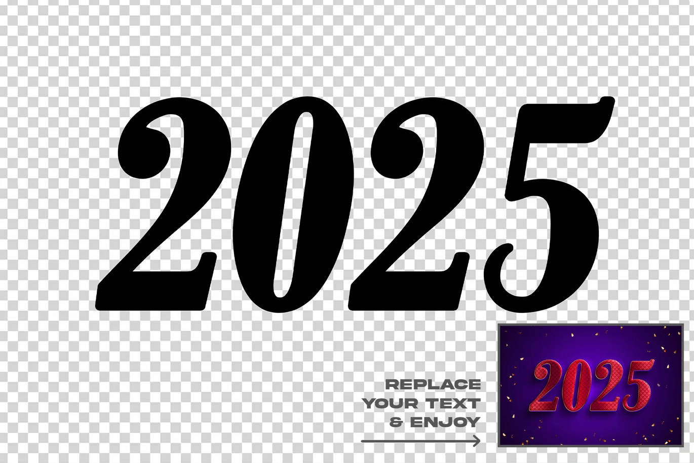 PS样板-5款2025 年新款可编辑文本效果套装 PS样板-5款2025 年新款可编辑文本效果套装