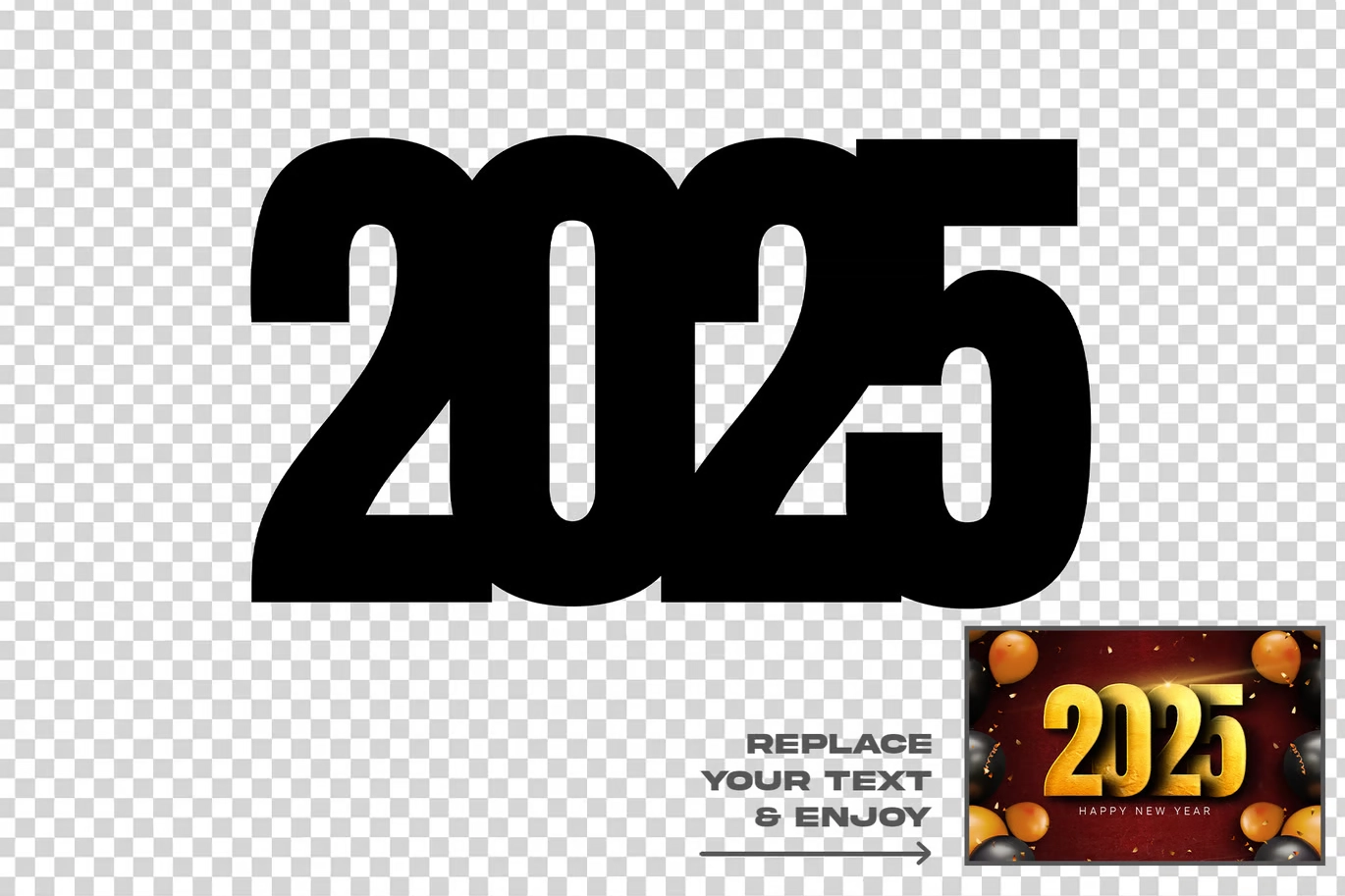 PS样板-5款2025 年新款可编辑文本效果套装 PS样板-5款2025 年新款可编辑文本效果套装