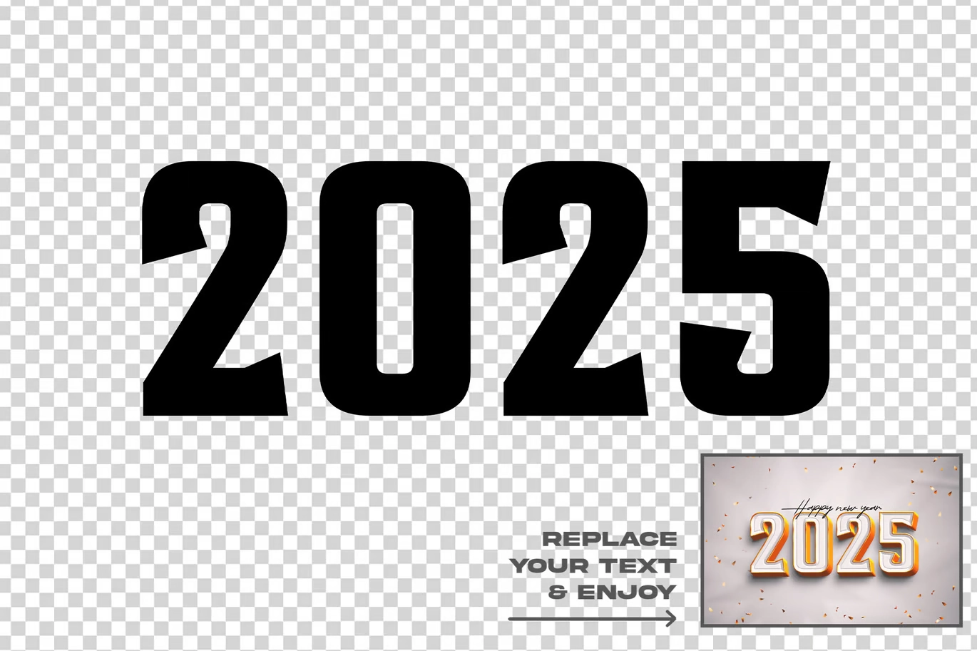 PS样板-5款2025 年新款可编辑文本效果套装 PS样板-5款2025 年新款可编辑文本效果套装