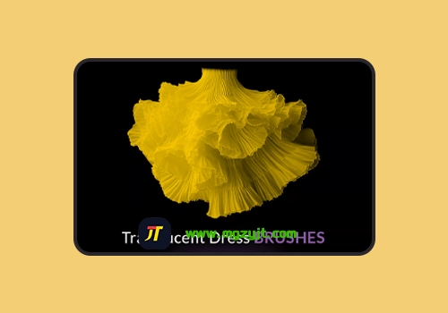 PS笔刷-15种半透明连衣裙数字画笔-MGJT资源