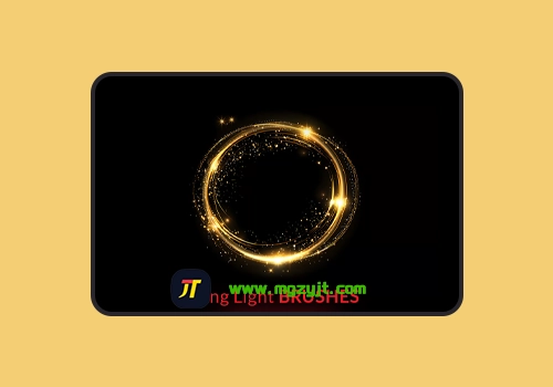PS笔刷-15种镜头散景圈环形光画笔效果-MGJT资源