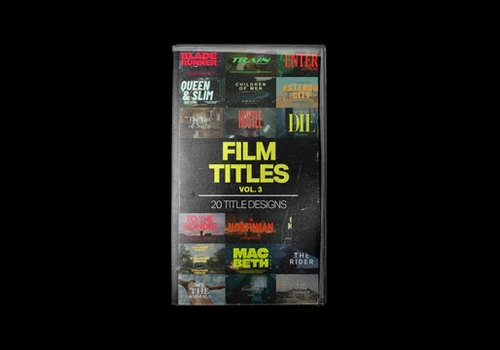 Tropic Colour 20组高级设计电影标题模板 FILM TITLES VOL. 3-MGJT资源