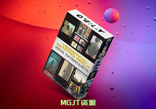 59个移动端脱颖而出完美的复古电影遮罩和视频素材 Retro Reels – Vertical Film Frames & Mattes-MGJT资源