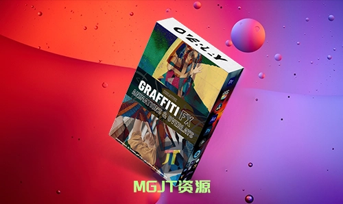 22个带有Alpha 通道创意涂鸦动画叠加+音效FX Creative Graffiti Animations & Overlays Pack-MGJT资源