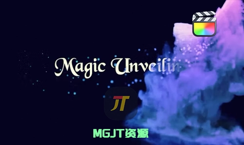 FCPX模板-神奇的蝴蝶魔法LOGO徽标展示效果-MGJT资源