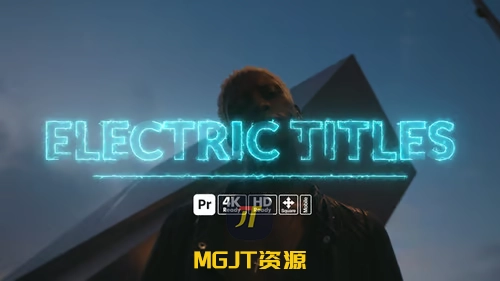 9款赛博朋克电子竞技霓虹灯环绕标题效果PR模板-MGJT资源
