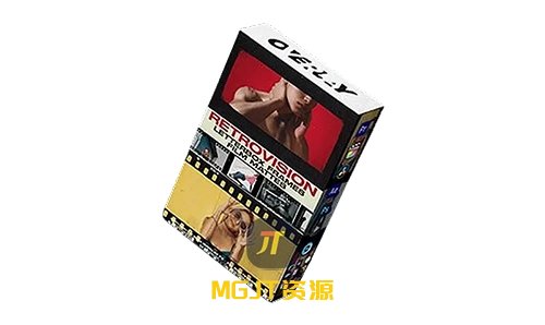 经典老式电影胶片边框遮罩视频素材+PNG边框遮罩 Overlay – Retrovision – Letterbox Frames Collection-MGJT资源