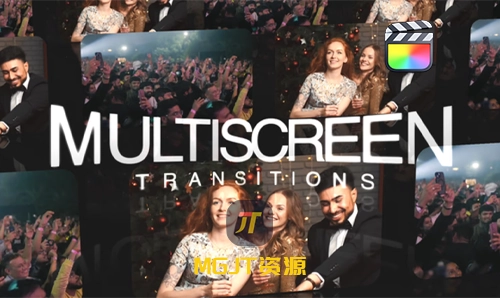 FCPX插件-24个图像视频多屏幕过渡转场效果-MGJT资源