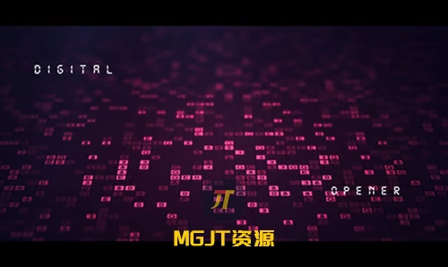 人工智能高科技数字文本视觉特效AE模板-MGJT资源
