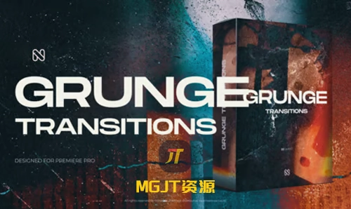  30 个手工制作的垃圾摇滚过渡效果Pr&Ae模板-MGJT资源