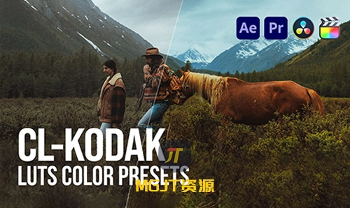 LUT预设-28个复古柯达胶片电影风格灰片LOG/Rec709调色 Pixflow - CL-Kodak LUTs-MGJT资源