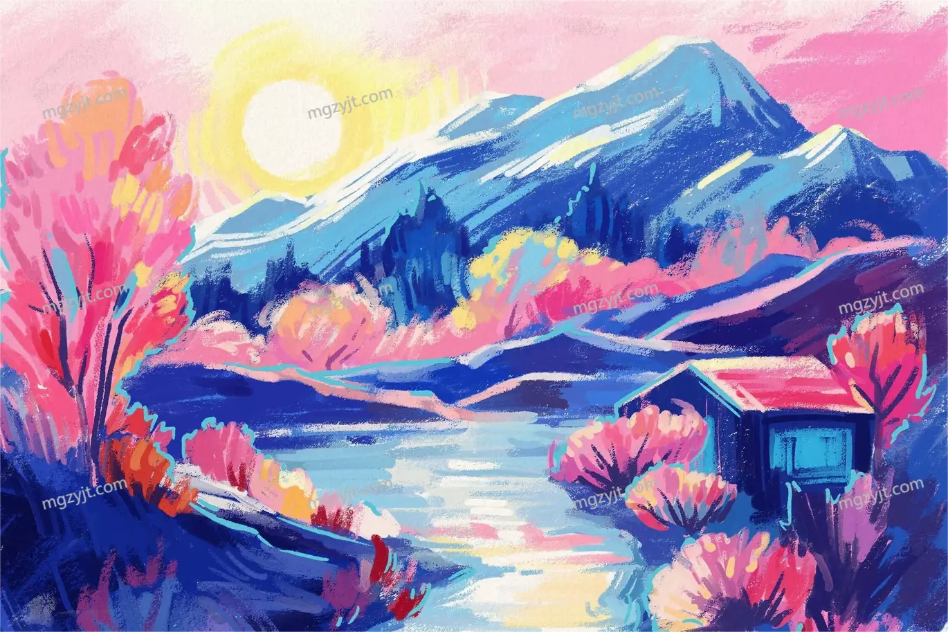 PS笔刷-10种古典文学氛围的油画棒画笔 PS笔刷-10种古典文学氛围的油画棒画笔