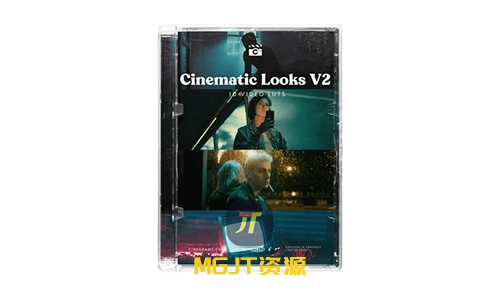 LUT预设-LUT预设-10个经典电影外观和视觉艺术V2视频LUTs CINEGRAMS - Cinematic Looks V2-MGJT资源