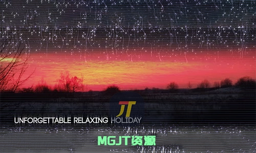 白色粒子文字标题视觉特效效果AE模板-MGJT资源