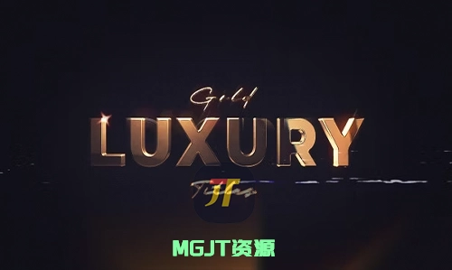 24个高级精致金色文字标题效果的AE模板-MGJT资源