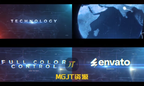 高科技HUD、医疗行业、科幻电影预告片AE模板-MGJT资源