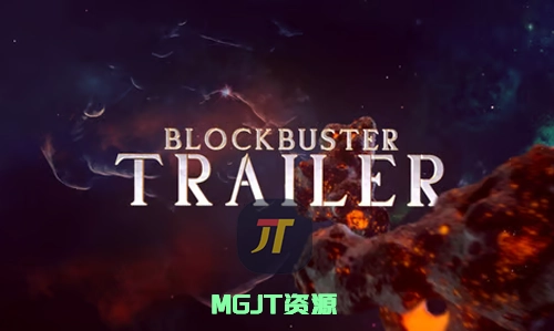 超空间熔岩聚合字幕文本标题预告片AE模板-MGJT资源
