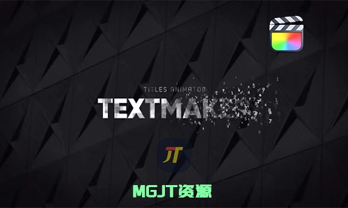 FCPX插件-8个标题动画制作器 - 数字展示效果-MGJT资源